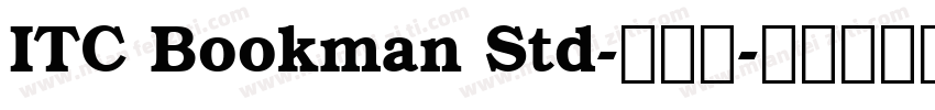 ITC Bookman Std-半粗体字体转换
